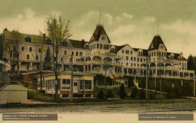 Postcard: New Weirs Hotel, Weirs, New Hampshire